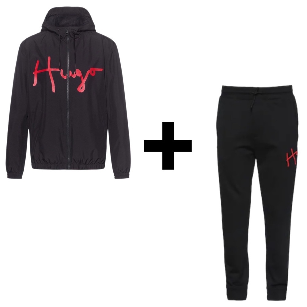 HUGO BOSS tracksuit | Medium | Black Red | NWT